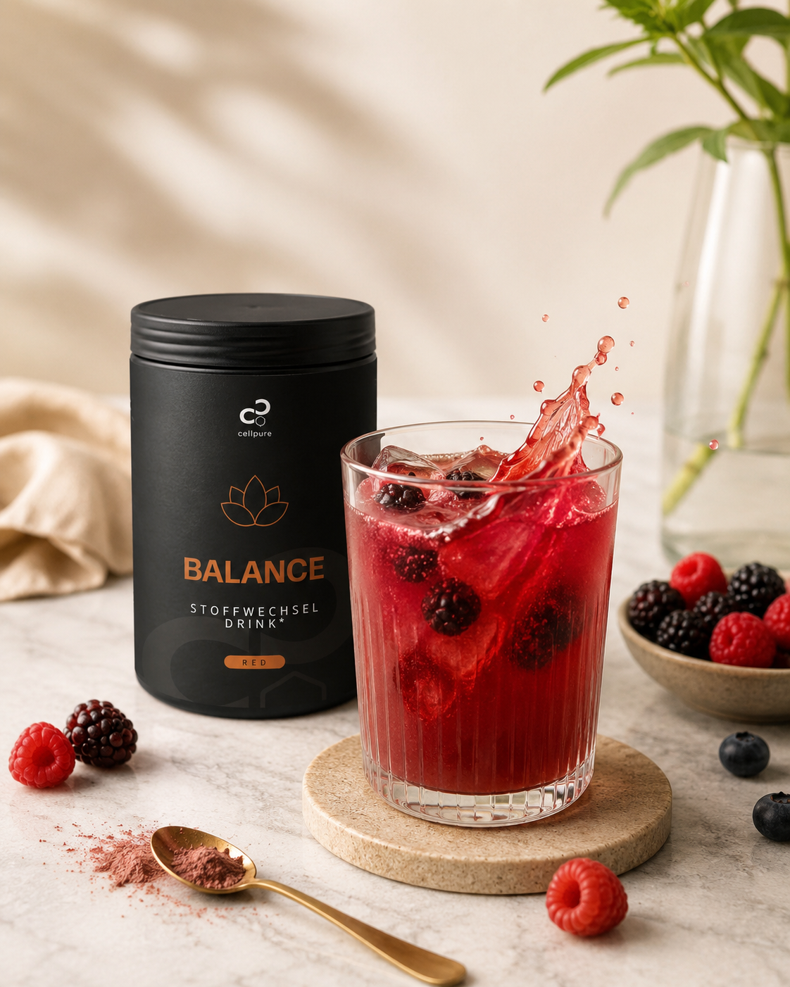 Cellpure Stoffwechseldrink und Leberkur Balance Red 300g