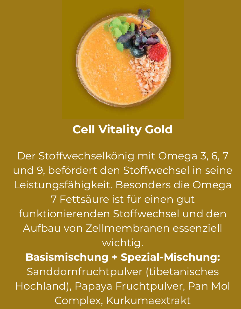 Cellpure Stoffwechseldrink und Leberkur Cell Vitality Gold 600g