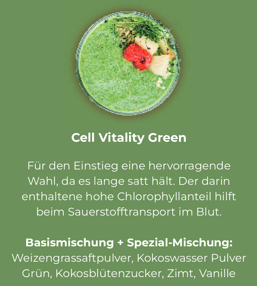 Cellpure Stoffwechseldrink und Leberkur Cell Vitality Green 600g