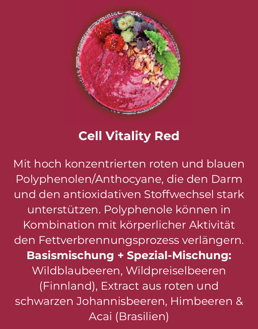 Cellpure Stoffwechseldrink und Leberkur Cell Vitality Red 600g