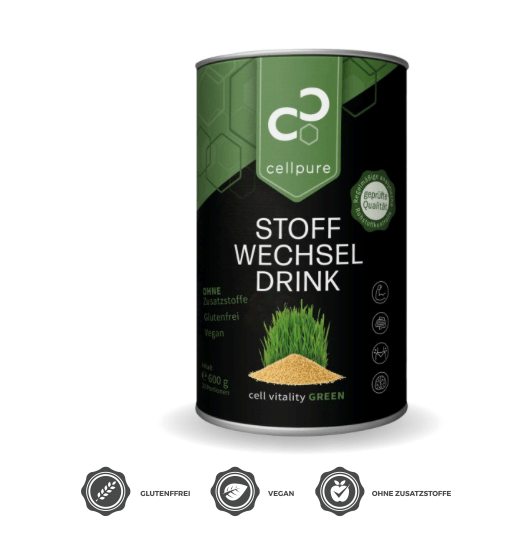 Cellpure Stoffwechseldrink und Leberkur Cell Vitality Green 600g