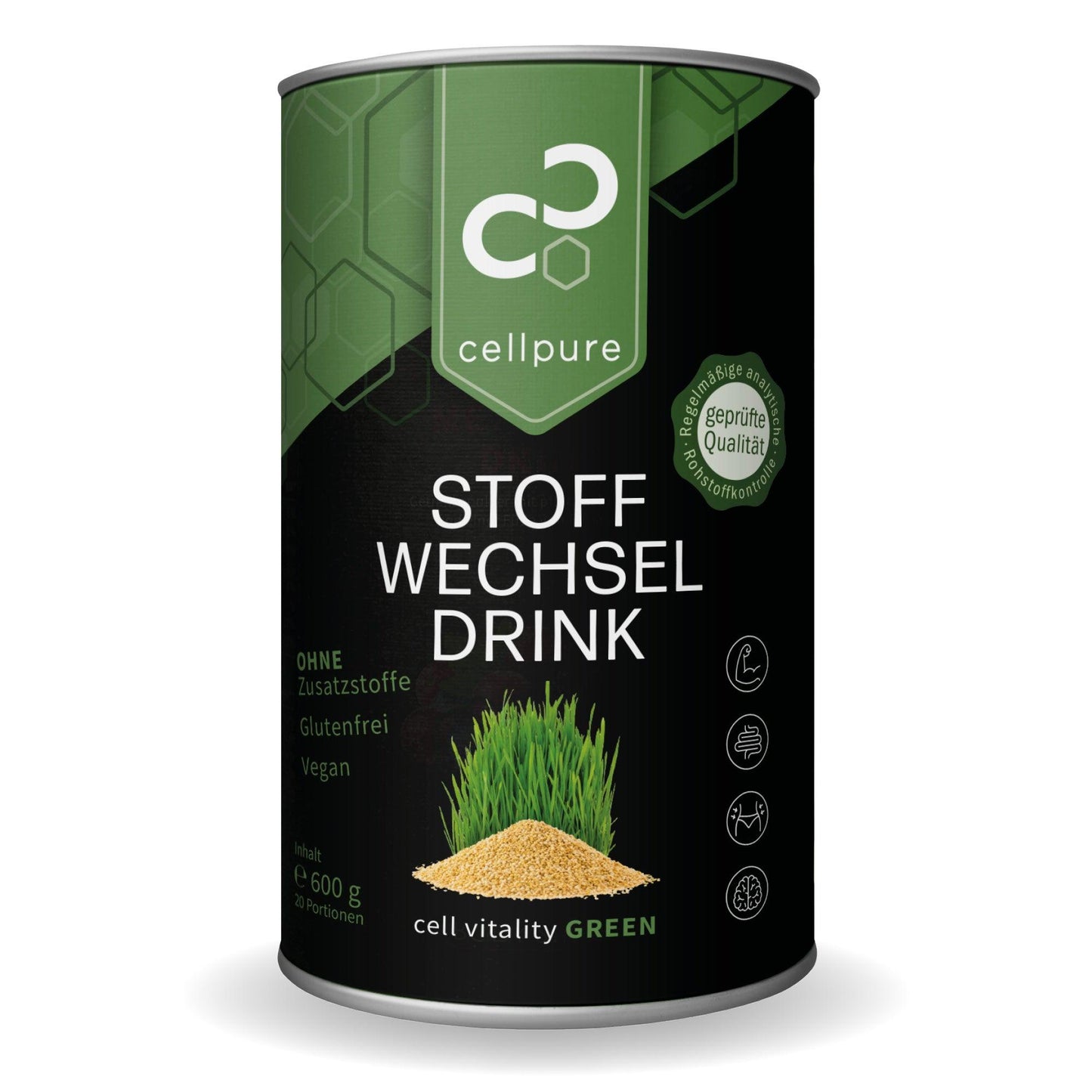 Cellpure Stoffwechseldrink und Leberkur Cell Vitality Green 600g