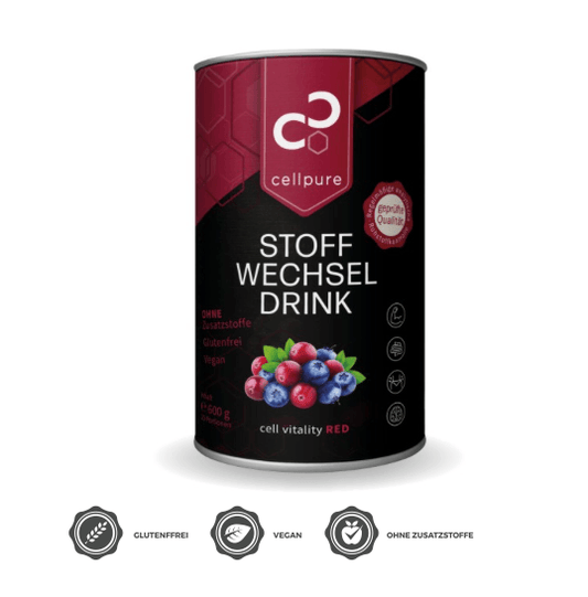 Cellpure Stoffwechseldrink und Leberkur Cell Vitality Red 600g