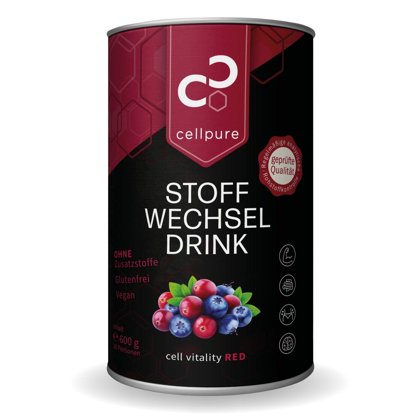 Cellpure Stoffwechseldrink und Leberkur Cell Vitality Red 600g